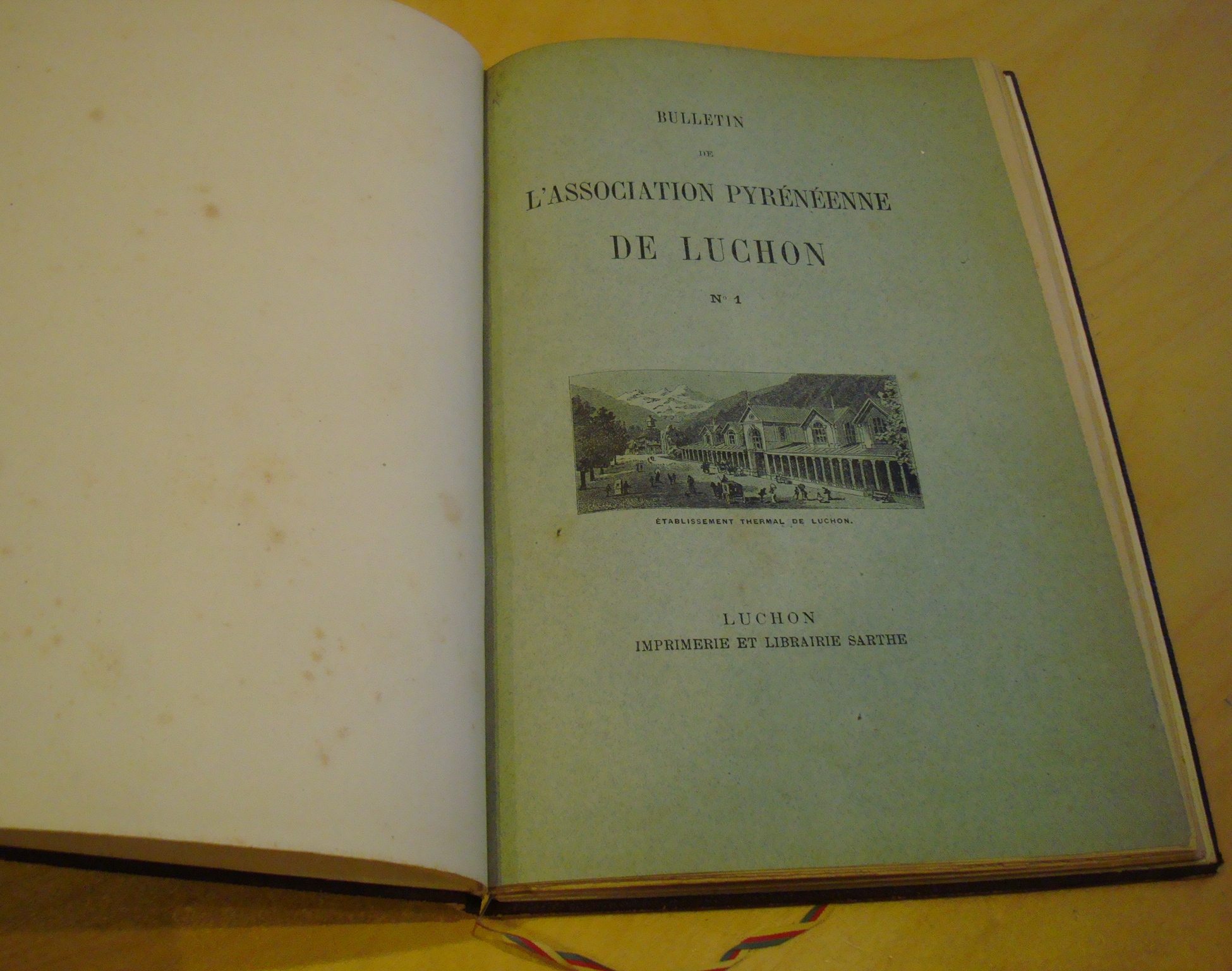 Bulletin de l'Association Pyrénéenne de Luchon n°1 1889 Maurice Gourdon Baron de Nervo...