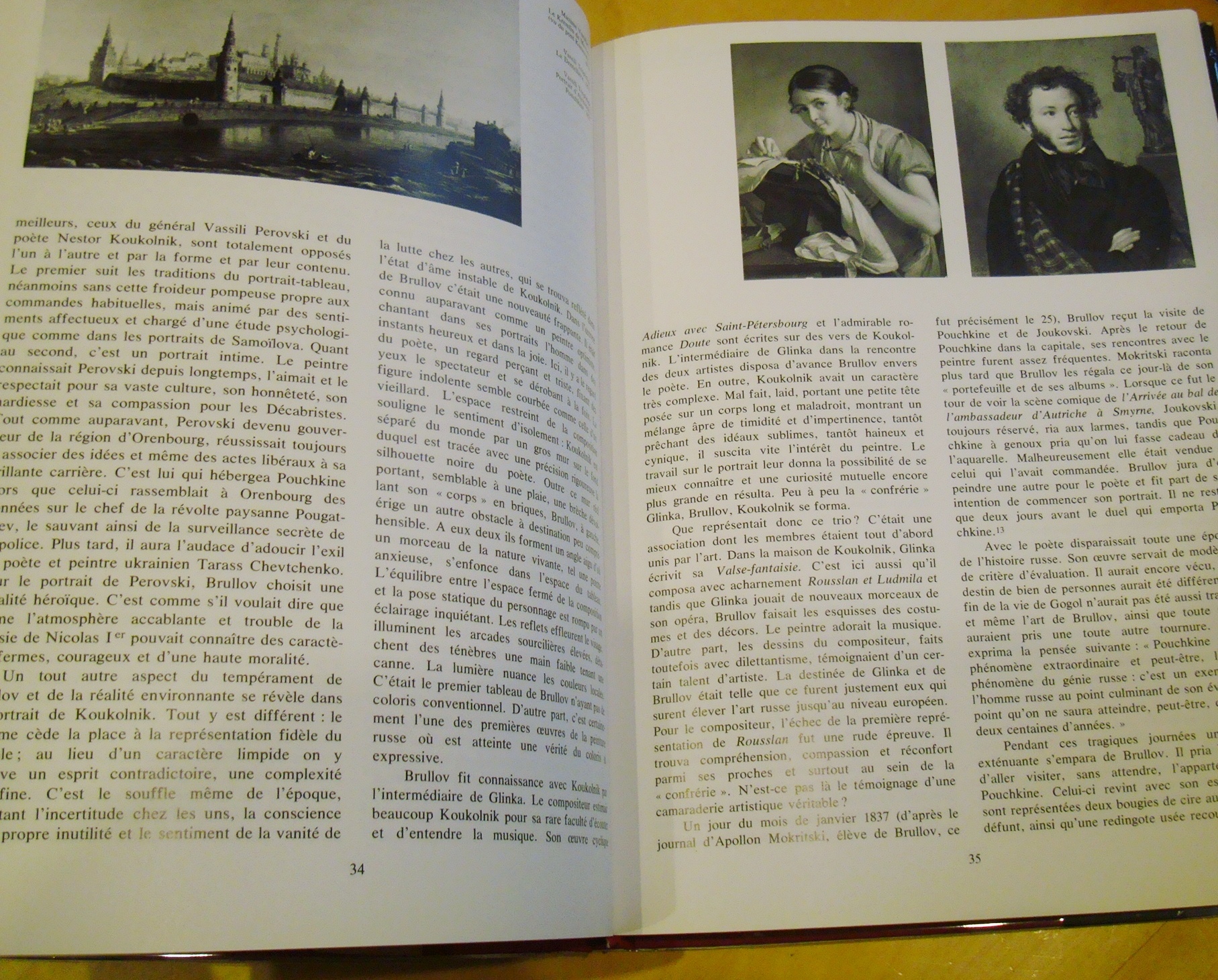 Karl Brullov Peinture Arts graphiques éditions d'art Aurora Léningrad 1990 – Image 3