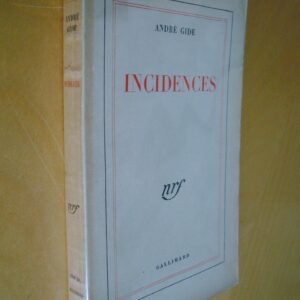 André Gide Incidences nrf Gallimard 1948